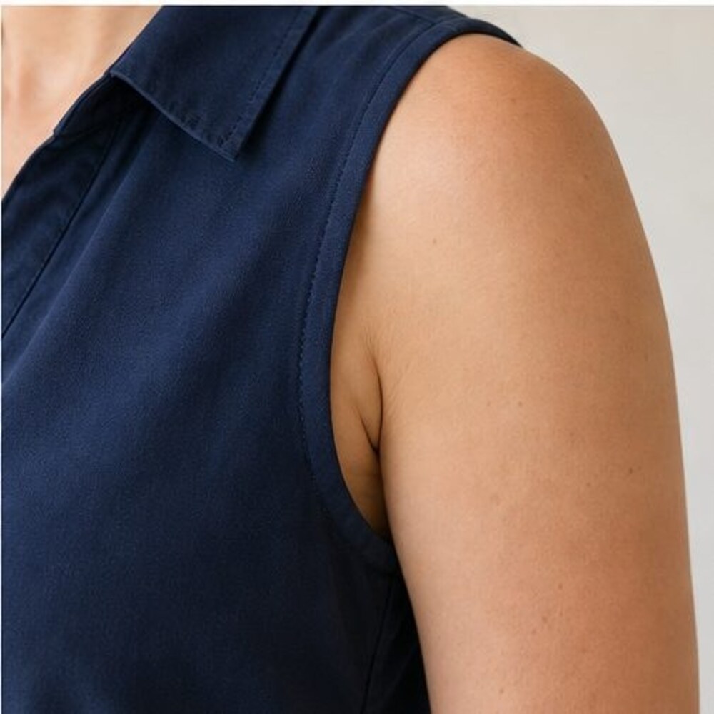 Navy Smocked Top - Picture 5 of 6